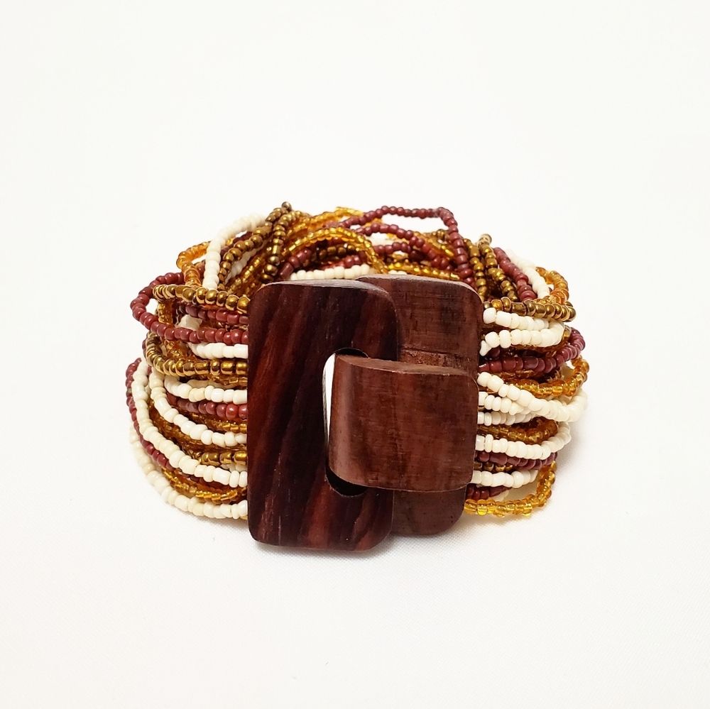 Bracelet Seed Bead Boho Chic Stretchy